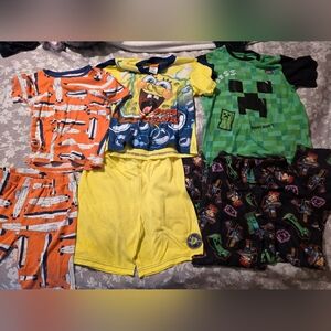 Carter's Kids Pajamas Set - Orange, Yellow, Green, Black